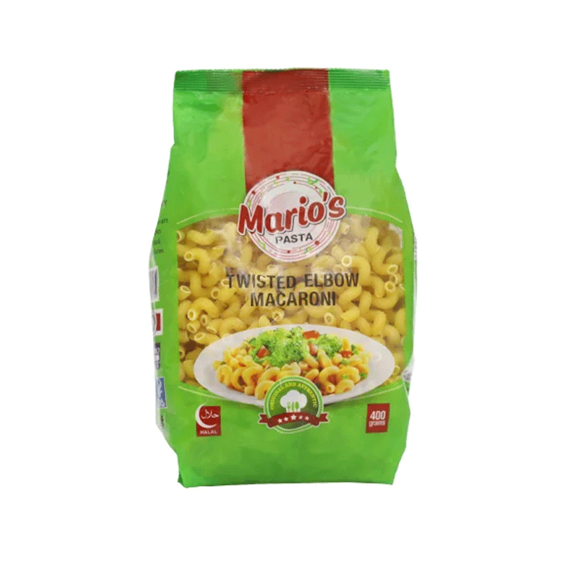 MARIOS TWISTED ELBOW MACRONI 400GM