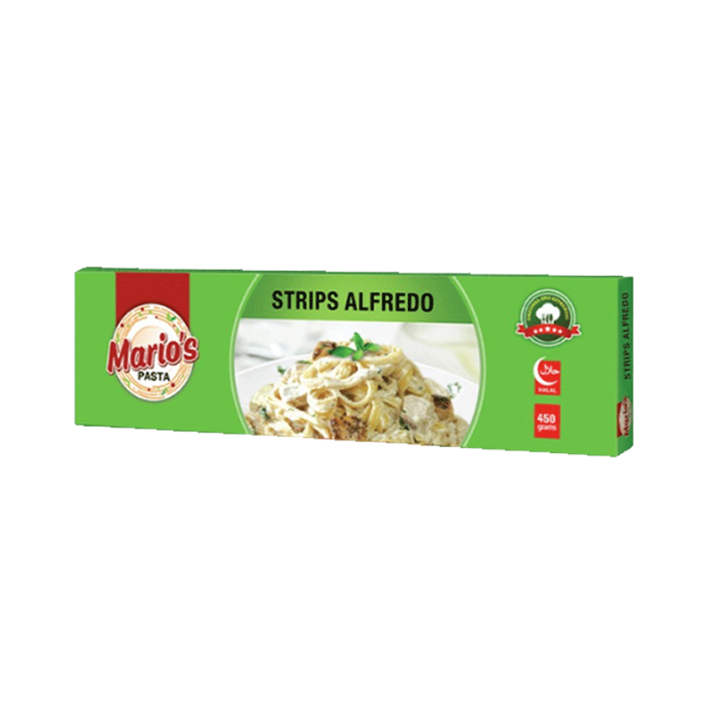 MARIOS STRIPS ALFREDO LASAGNE 450GM