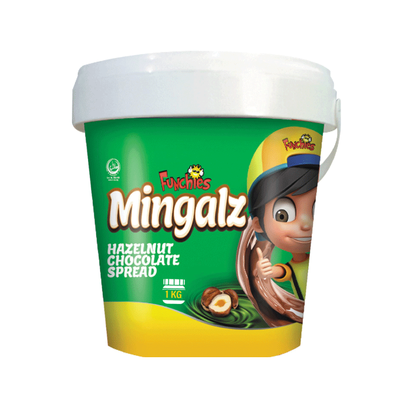 FUNCHIES MINGALZ HAZELNUT CHOCOLATE SPREAD 1KG