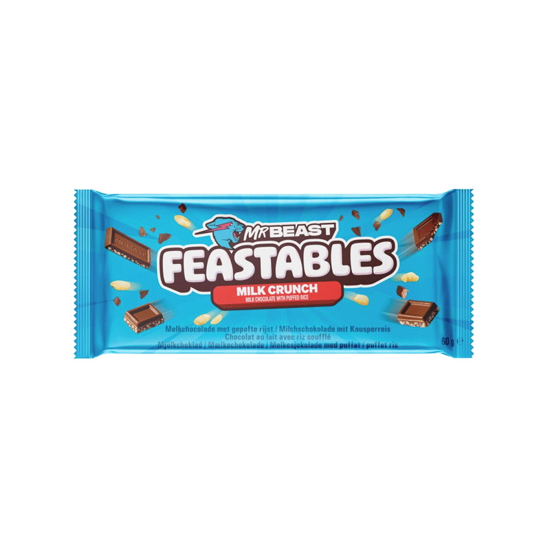 MR BEAST FEASTABLES MILK CRUNCH CHOCOLATE 60GM