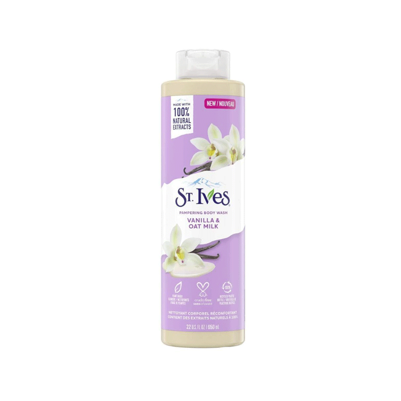 STIVES BODY WASH VANILLA & OAT MILK 650ML