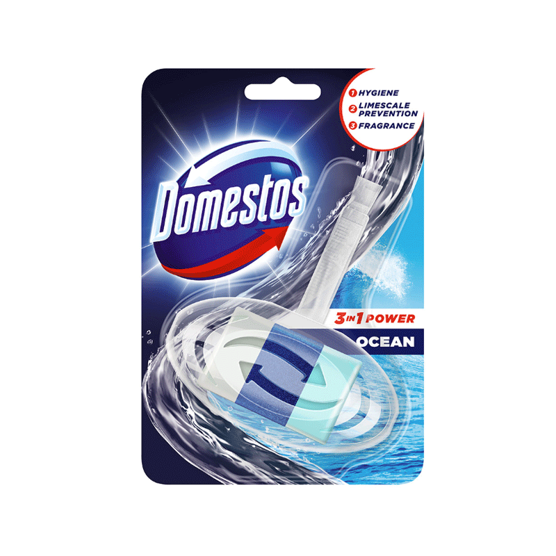 DOMESTOS AIR FRESHNER BLOCK 3IN1 POWER OCEAN 35GM