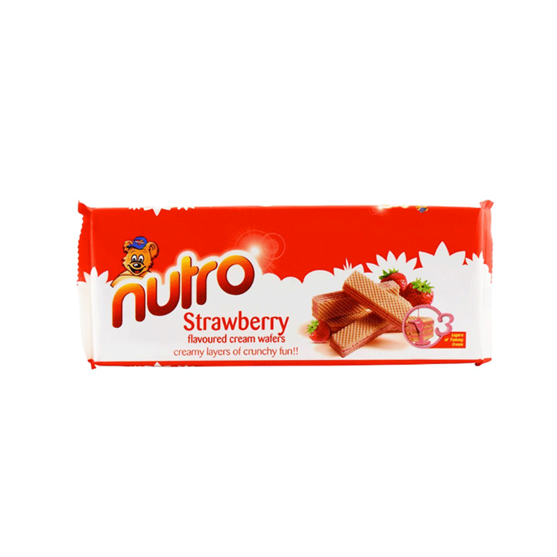 NUTRO STRAWBERRY CREAM WAFER 75GM