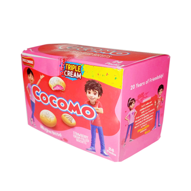 BISCONNI COCOMO TRIPLE STRAWBERRY POUCH 24'S