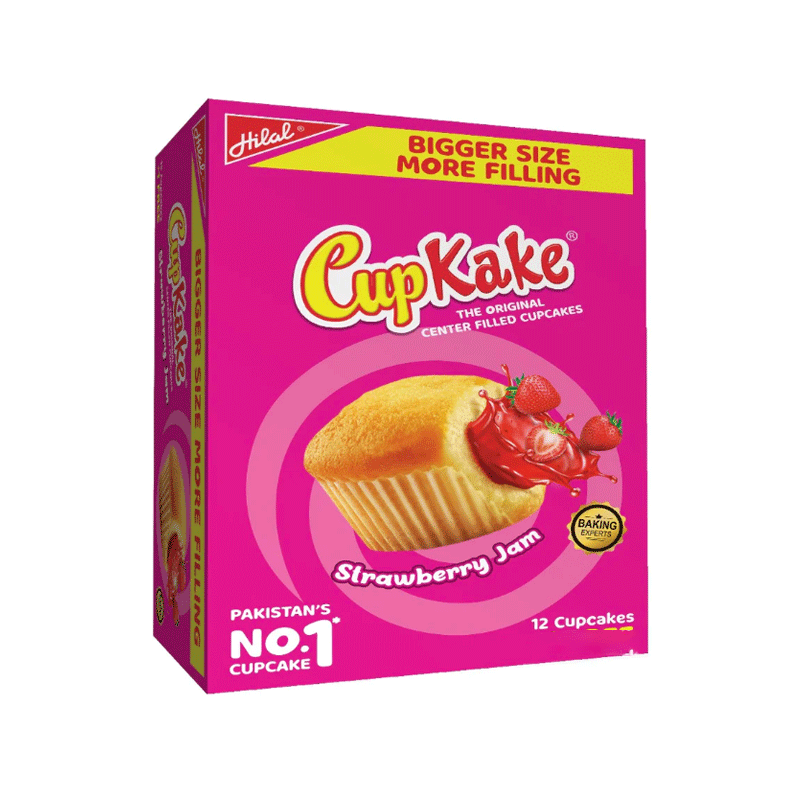 HILAL CUP CAKE STRAWBERRY 12'S