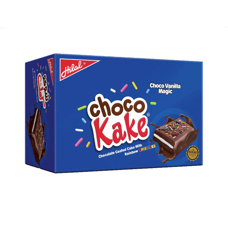 HILAL CHOCO KAKE CHOCOLATE VANILLA 12'S