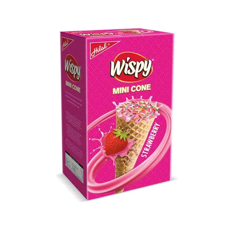 HILAL WISPY CRISPY MINI CONE STRAWBERRY 30PCS