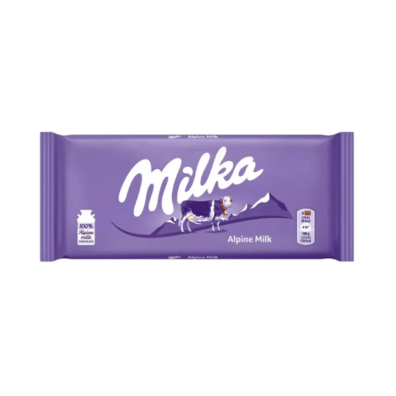 MILKA CHOCOLATE ALPINE MILK 98GM