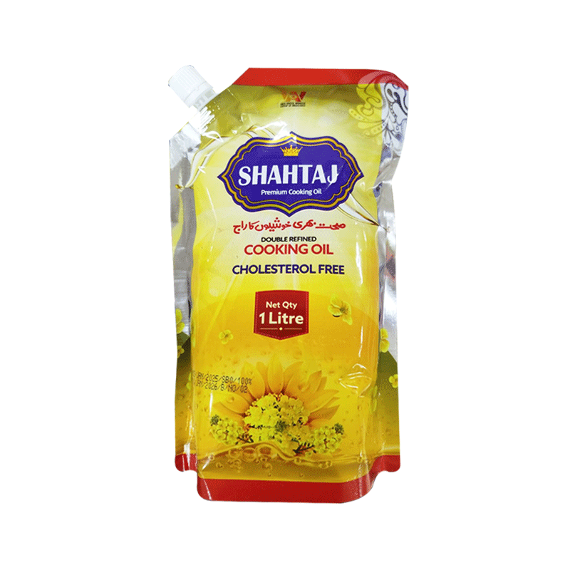 SHAHTAJ COOKING OIL CHOLESTROL FREE 1LTR POUCH