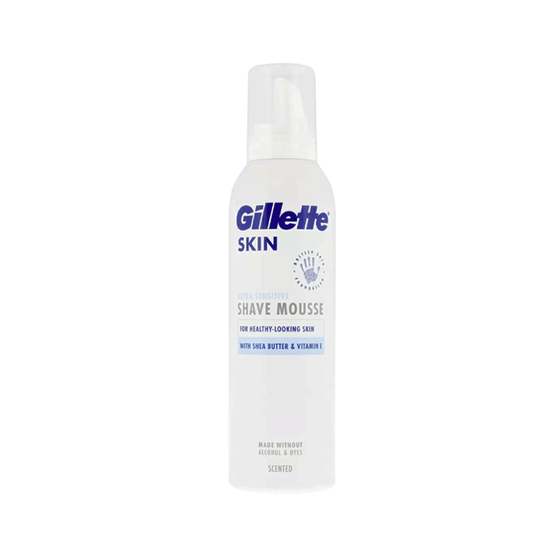 GILLETTE SKIN ULTRA SENSITIVE SHAVE MOUSSE SCENTED 240ML