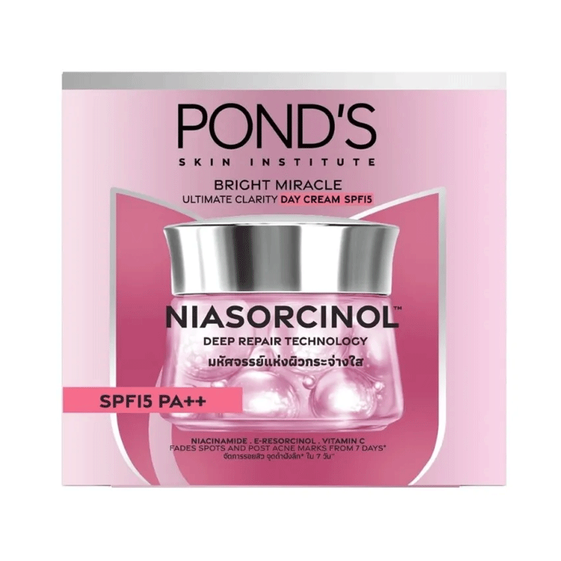 PONDS BRIGHT MIRACLE NIASORCINOL SPF15 PA++ DAY CREAM 45GM
