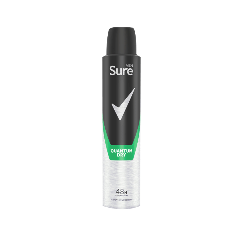 SURE MEN BODY SPRAY QUANTUM DRY 250ML