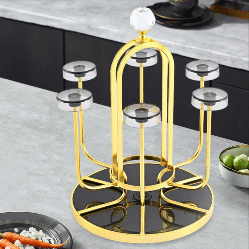 HG.C GLASS STAND REVOLFING DIAMOND