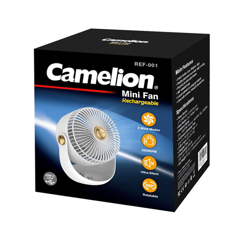 CAMELION MINI FAN RECHARGEABLE REF-001