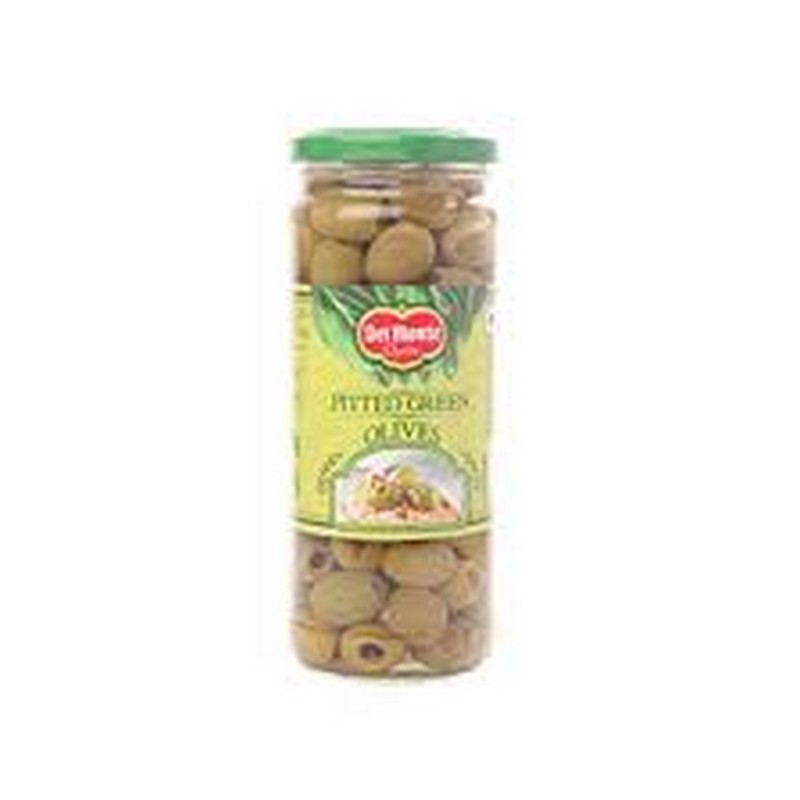 DEL MONTE PITTED GREEN OLIVES 450G