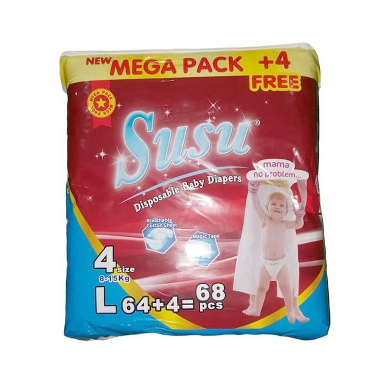 SUSU DIAPER LARGE 68PCS