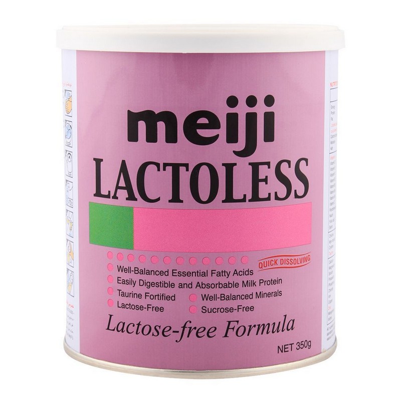 MEIJI MILK LACTOLESS 350GM TIN