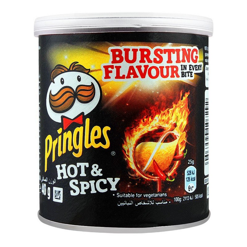 PRINGLES POTATO CHIPS HOT & SPICY 40G