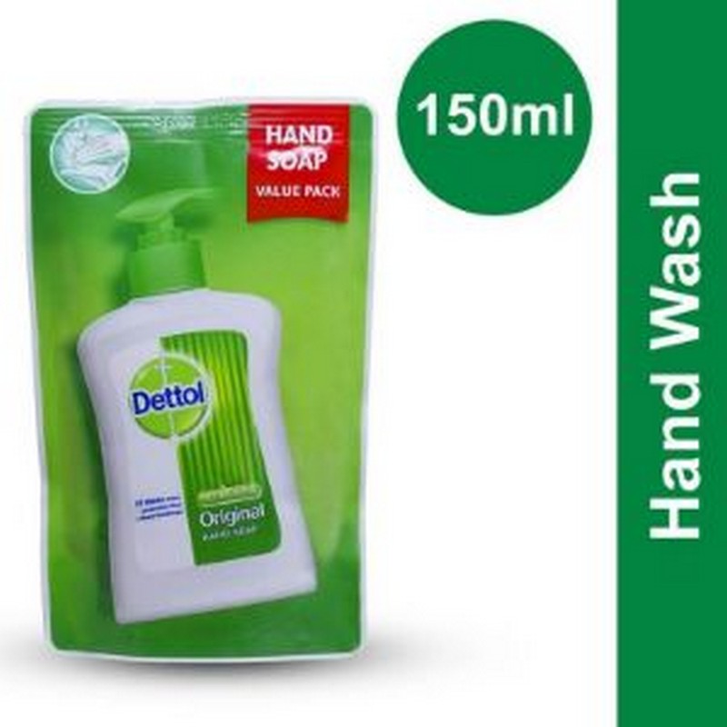 DETTOL HAND WASH ANTIBACTERIAL ORIGINAL 150ML POUCH
