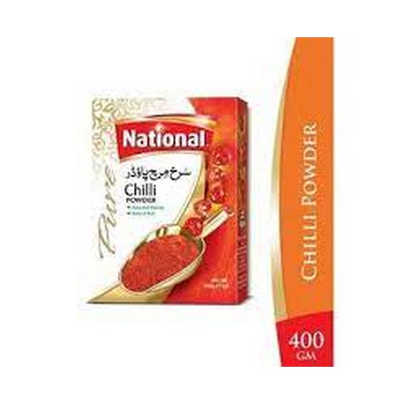 NATIONAL RED CHILLI POWDER 400GM