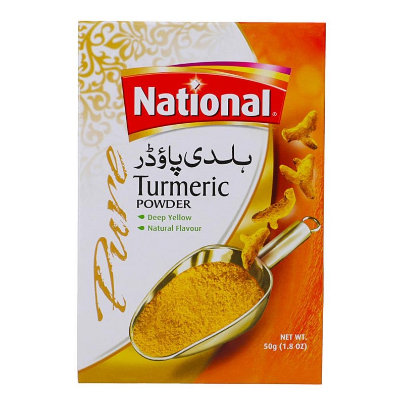 NATIONAL PURE TURMERIC POWDER 50GM