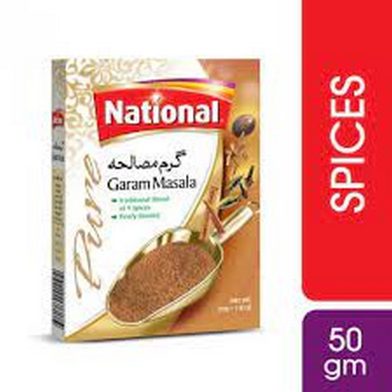 NATIONAL PURE GARAM MASALA POWDER 50GM