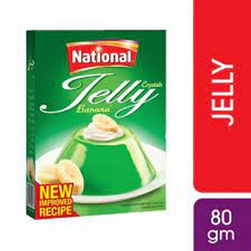 NATIONAL CRYSTAL JELLY BANANA 80GM