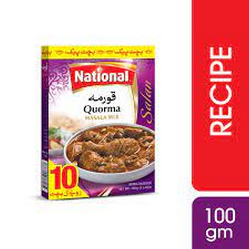 NATIONAL KORMA MASALA MIX 100GM