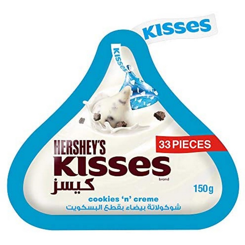 HERSHEYS KISSES CHOCOLATE COOKIES `N` CREME 146GM