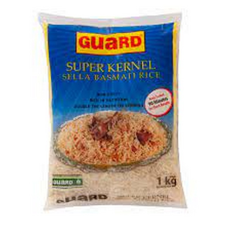 GUARD SUPER KERNEL SELLA BASMATI RICE 1KG