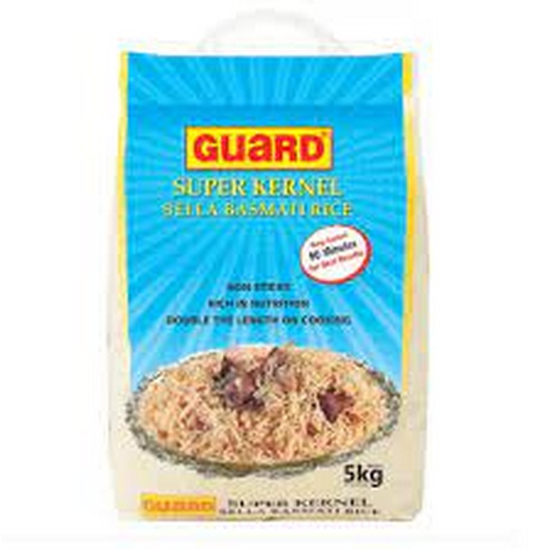 GUARD SUPER KERNEL SELLA BASMATI RICE 5KG
