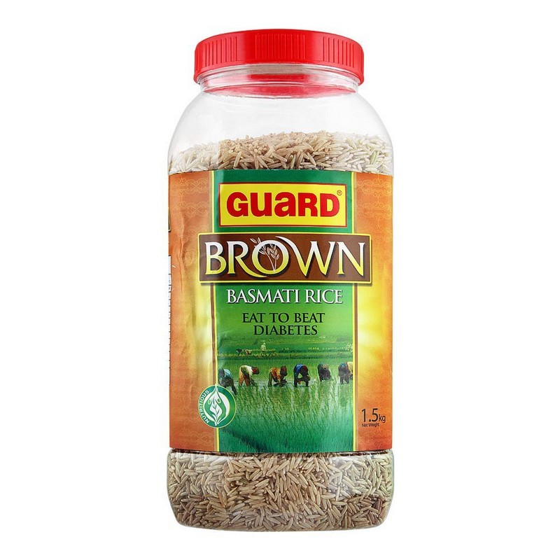 GUARD BROWN BASMATI RICE 1.5KG JAR