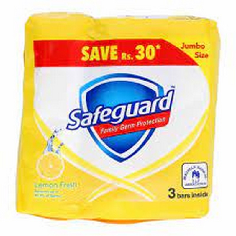 SAFEGUARD SOAP LEMON FRESH 175GMX3