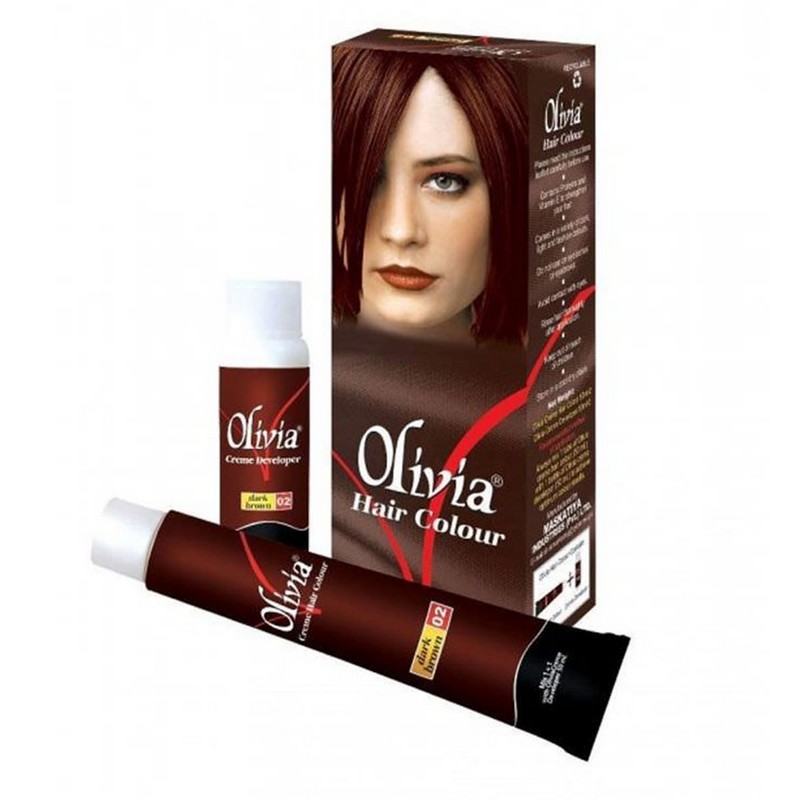 OLIVIA HAIR COLOUR 02 DARK BROWN 50ML