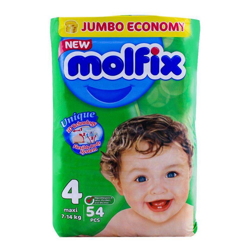 MOLFIX BABY DIAPER MAXI 54`S