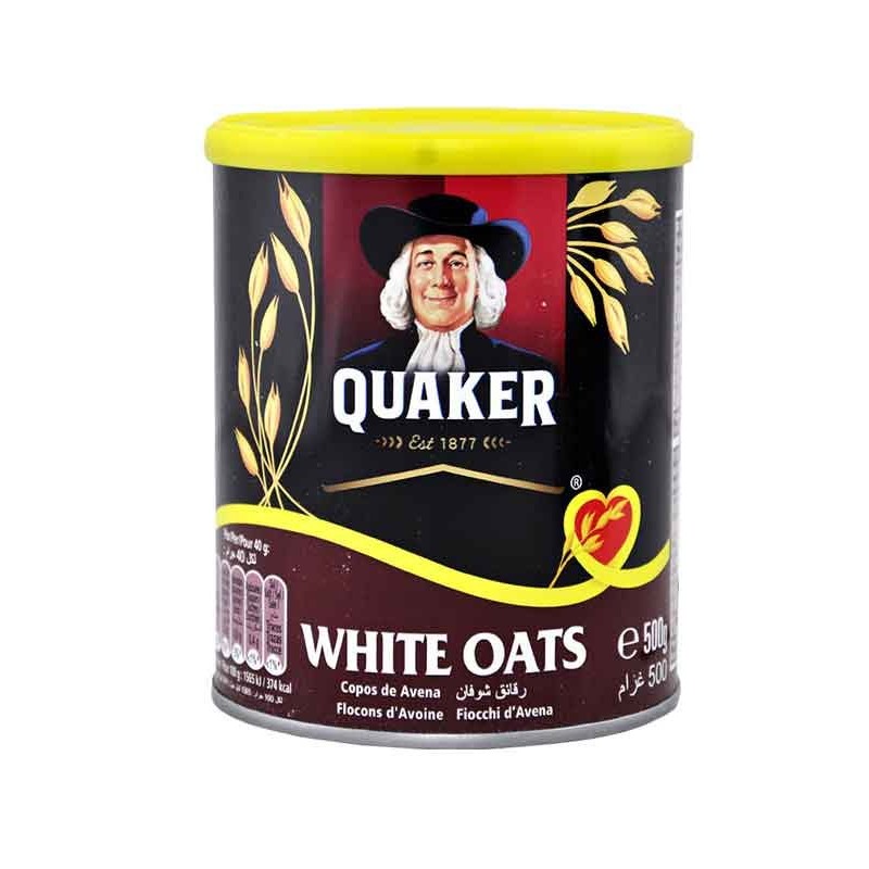 QUAKER WHITE OATS 500GM TIN
