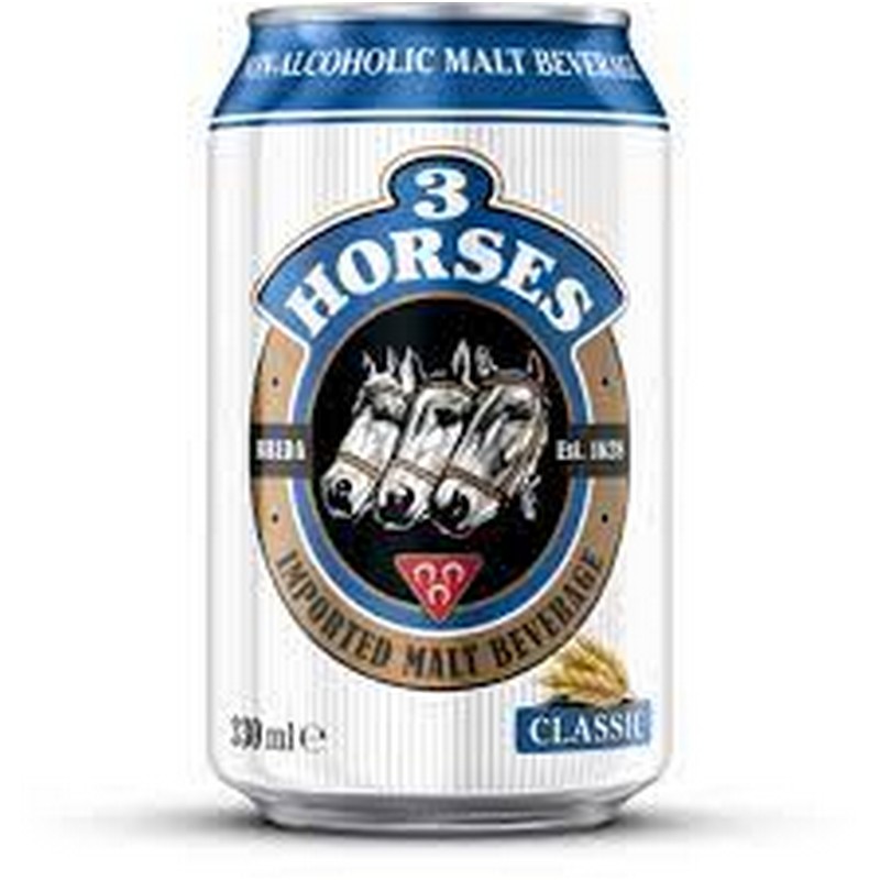 3 HORSES MALT BEVERAGE 330ML