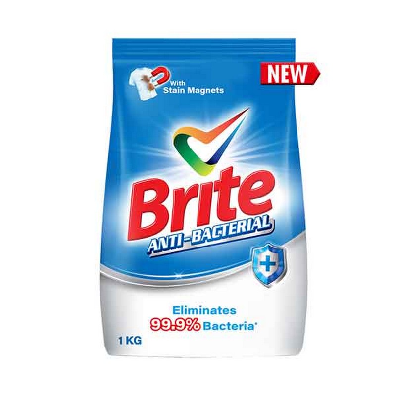 BRITE DETURGENT POWDER ANTI-BACTERIAL 1KG