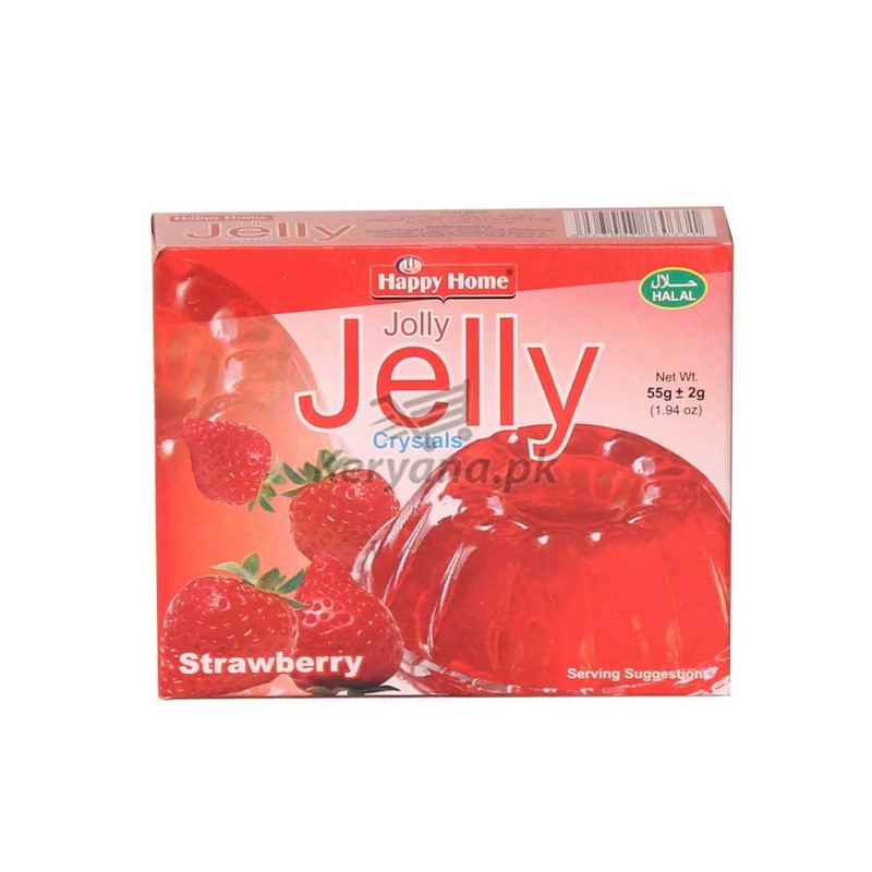 HAPPY HOME JELLY CRYSTALS STRAWBERRY 55G