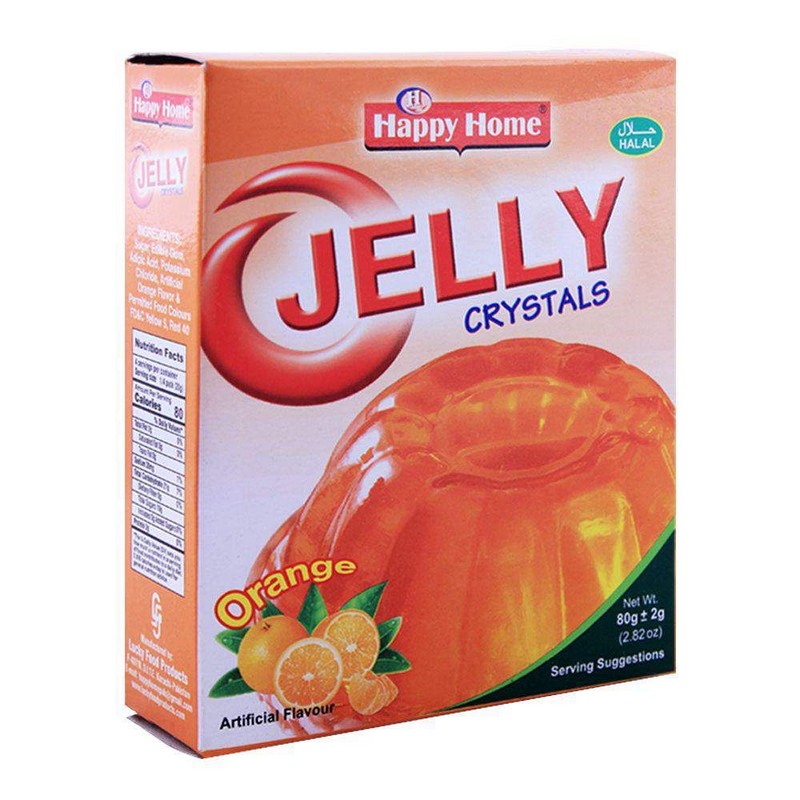 HAPPY HOME JELLY CRYSTALS ORANGE 80G