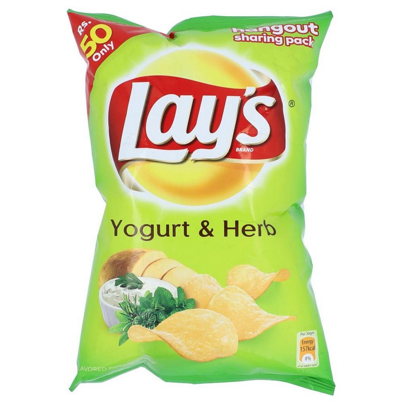 LAYS CHIPS YOGURT & HERB 65GM