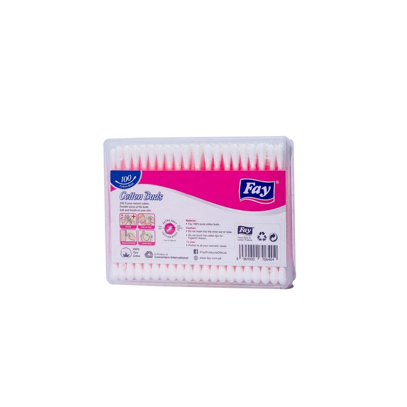 FAY COTTN BUDS 100 SWABS RECTRIANGLE