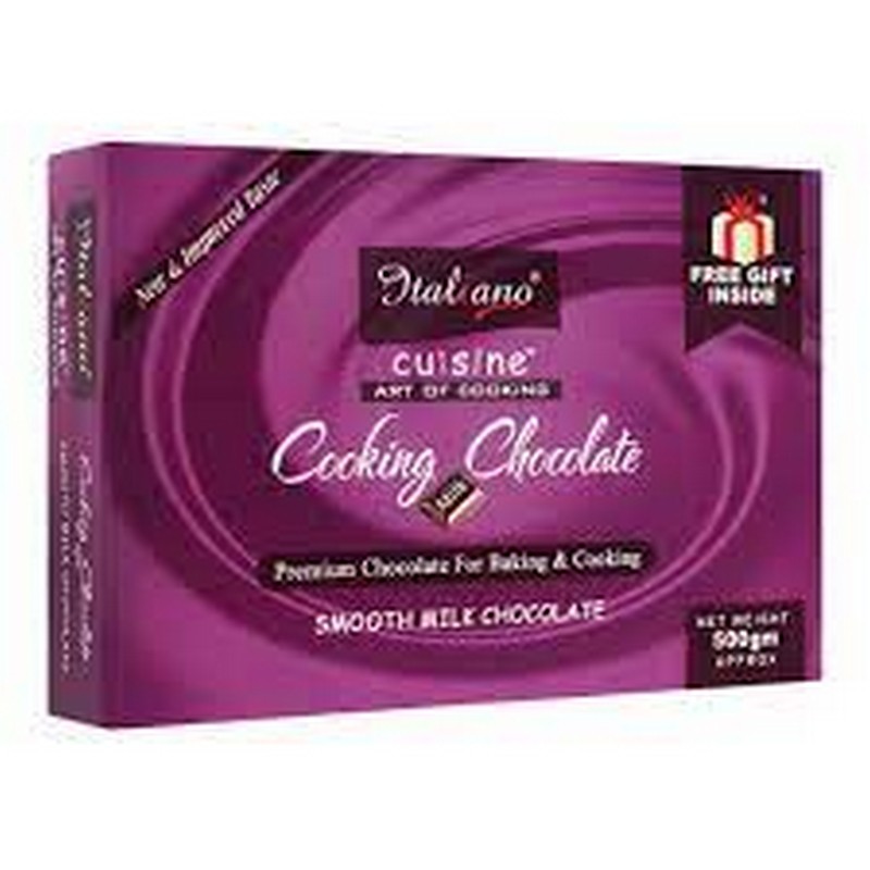 ITALIANO COOKING CHOCOLATE SMOTH MILK 500GM