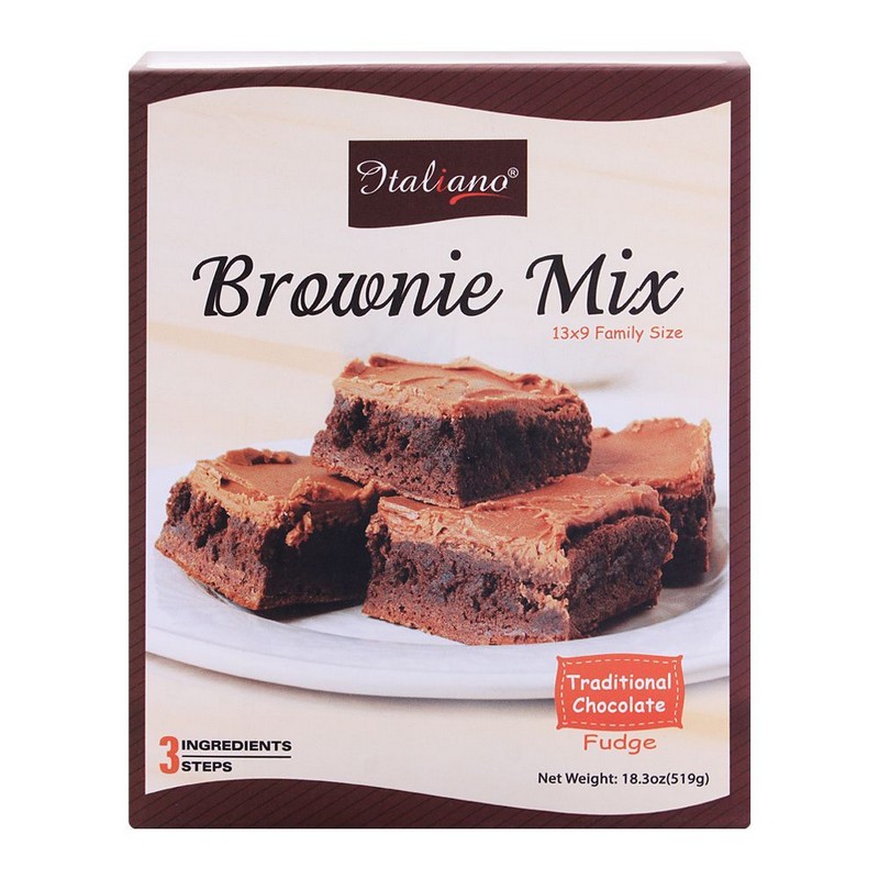 ITALIANO BROWNIE MIX TRADITIONAL FUDGE 519GM