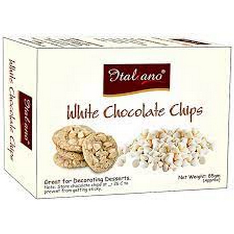 ITALIANO WHITE CHOCOLATE CHIPS 85GM
