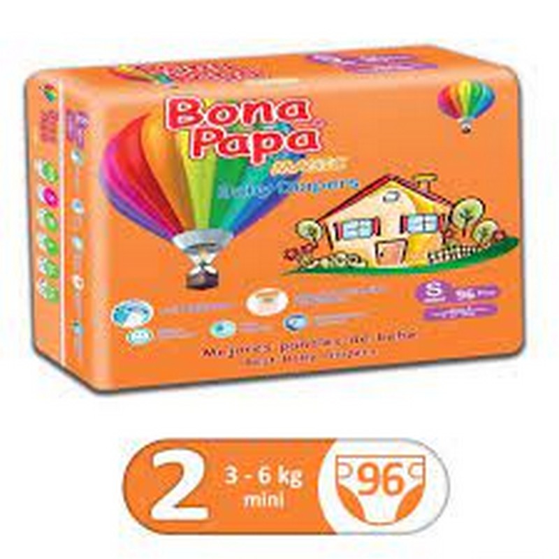 BONA PAPA PLUS BABY DIAPER  MAGIC SMAL 88`S