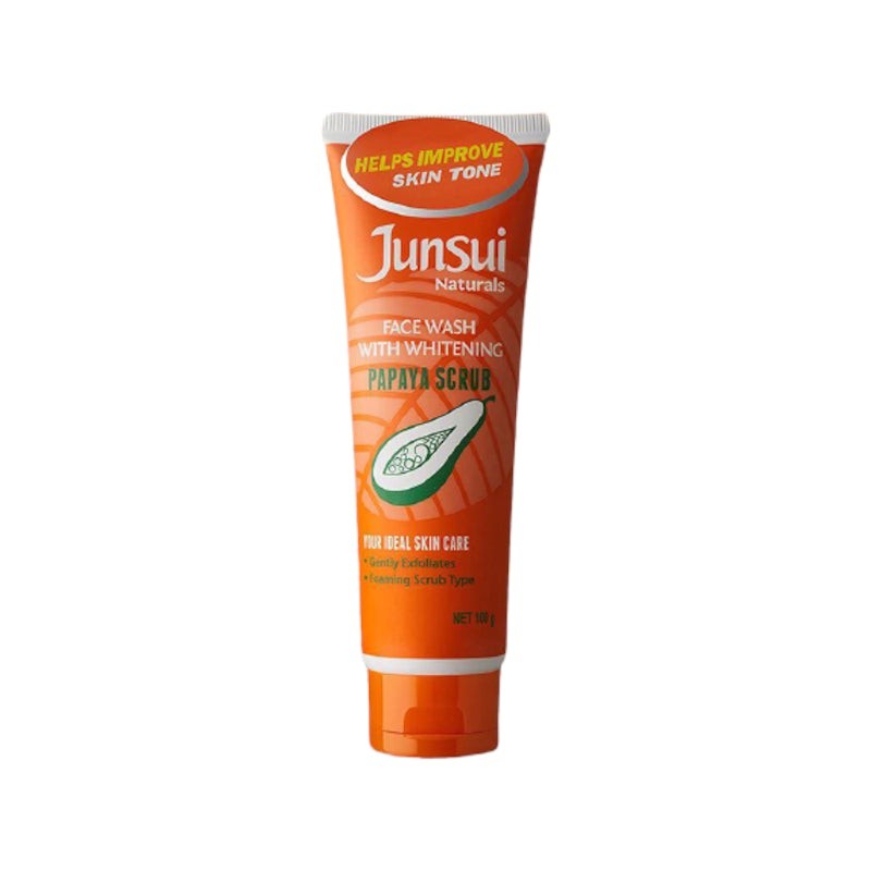 JUNSUI FACIAL WASH PAPAYA SCRUB 100GM