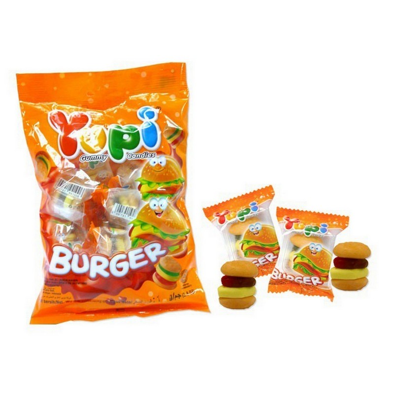 YUPI JELLY BURGER 96GM POUCH