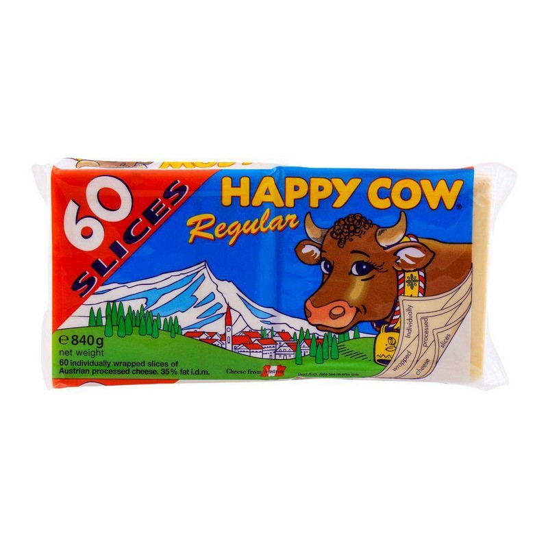 HAPPY COW CHEESE REGULAR 60PCS 840GM