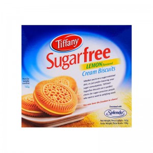 TIFFANY SUGARFREE LEMON CREAM BISCUITS 162GM